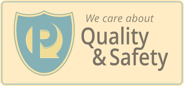 We care about Quality & Safety badge